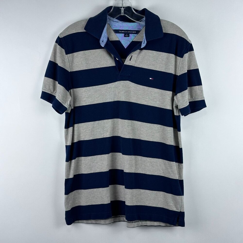 Tommy Hilfiger Men's Ace Striped Short Sleeve Polo